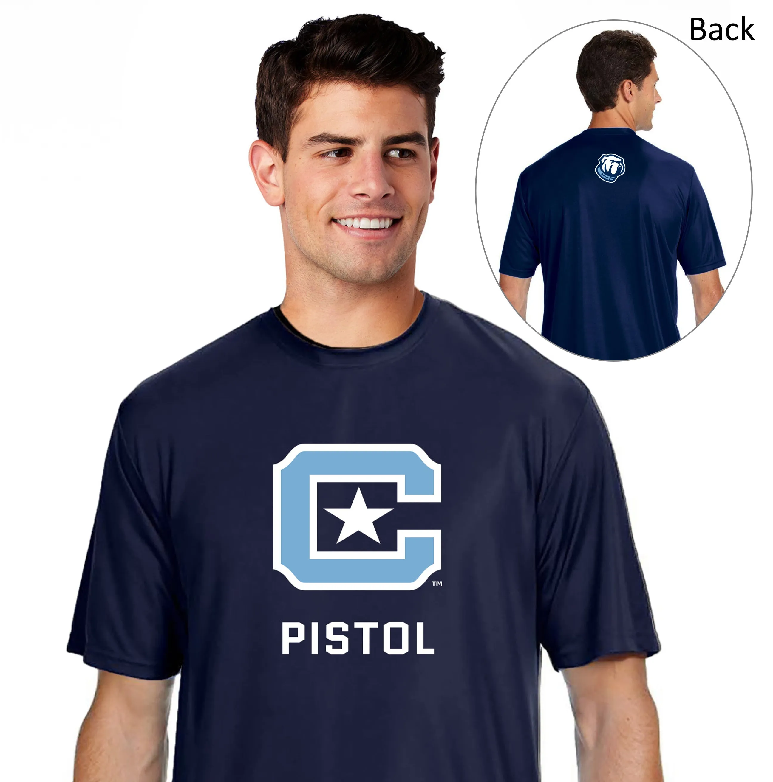 The Citadel, Club Sports - Pistol, A4 Men's Cooling Performance T-Shirt