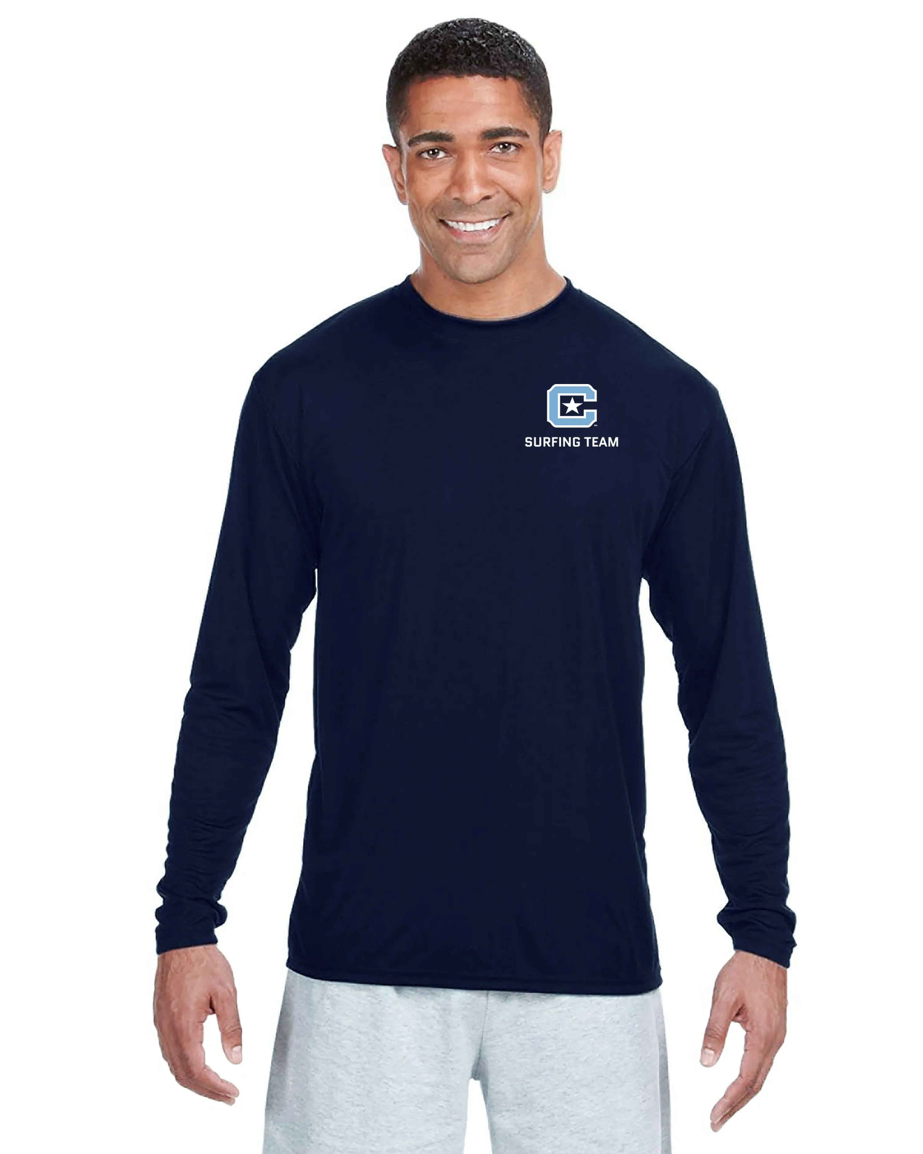 The Citadel, Club Sports - Surfing Team, A4 Cooling Performance Long Sleeve Tee Shirt