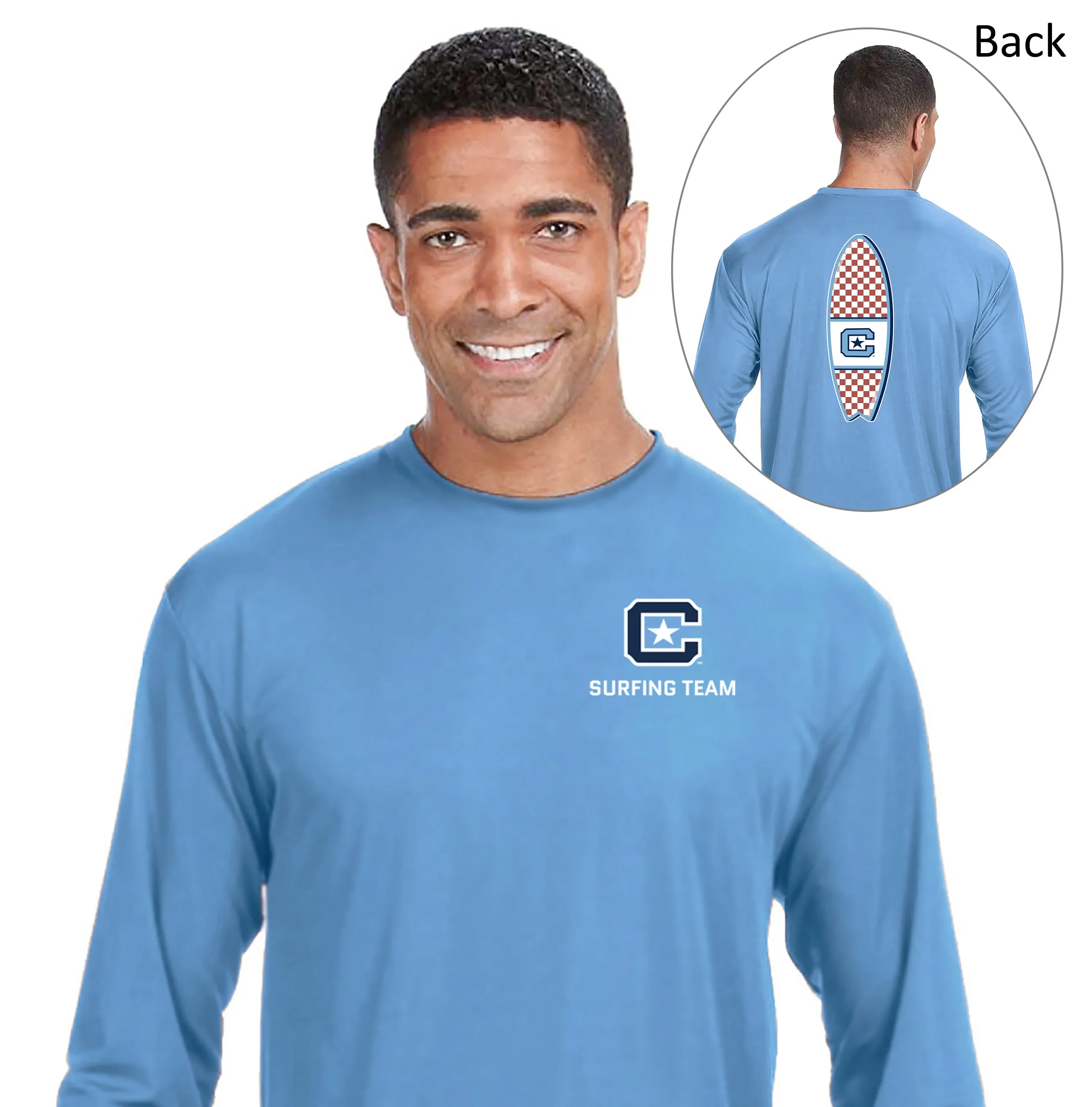 The Citadel, Club Sports - Surfing Team, A4 Cooling Performance Long Sleeve Tee Shirt