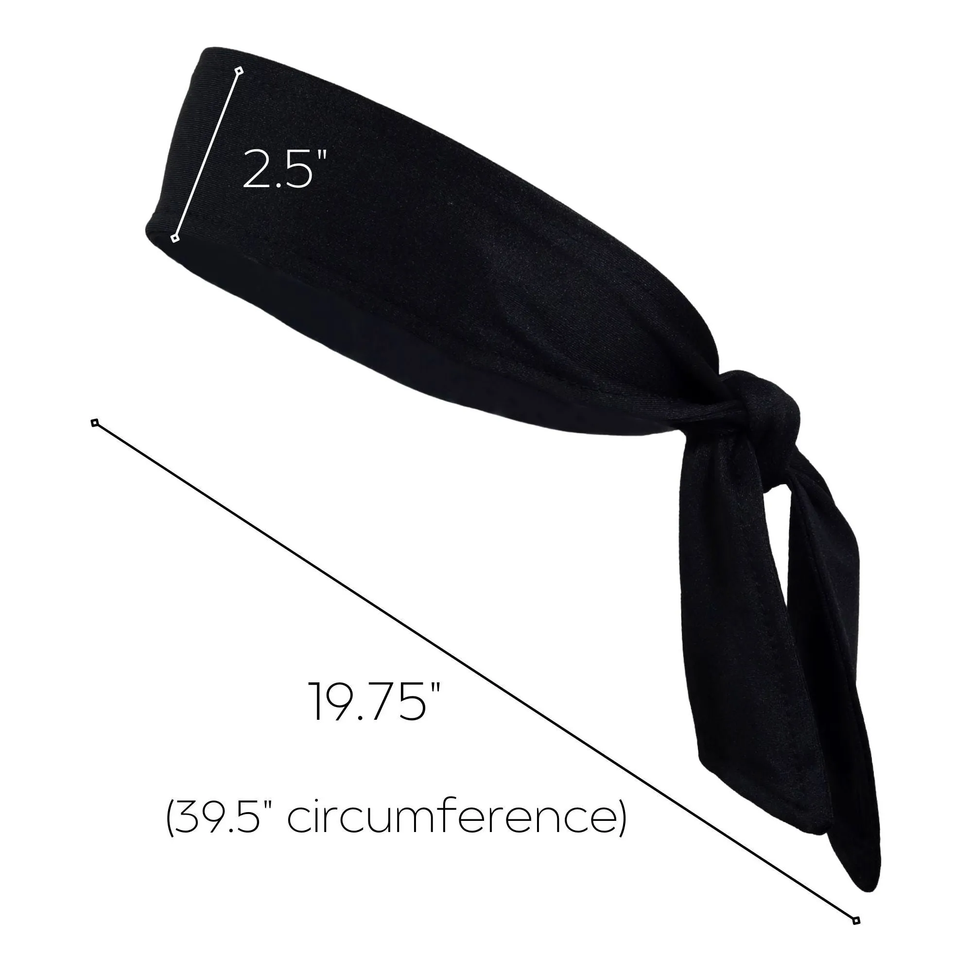 Tie Back Headbands 12 Moisture Wicking Athletic Sports Head Band You Pick Colors & Quantities