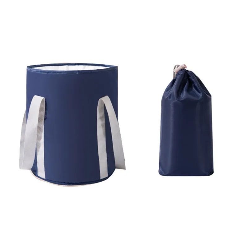 Travel Portable Folding Multifunctional Outdoor Basin Bag, Color: Navy (Large)