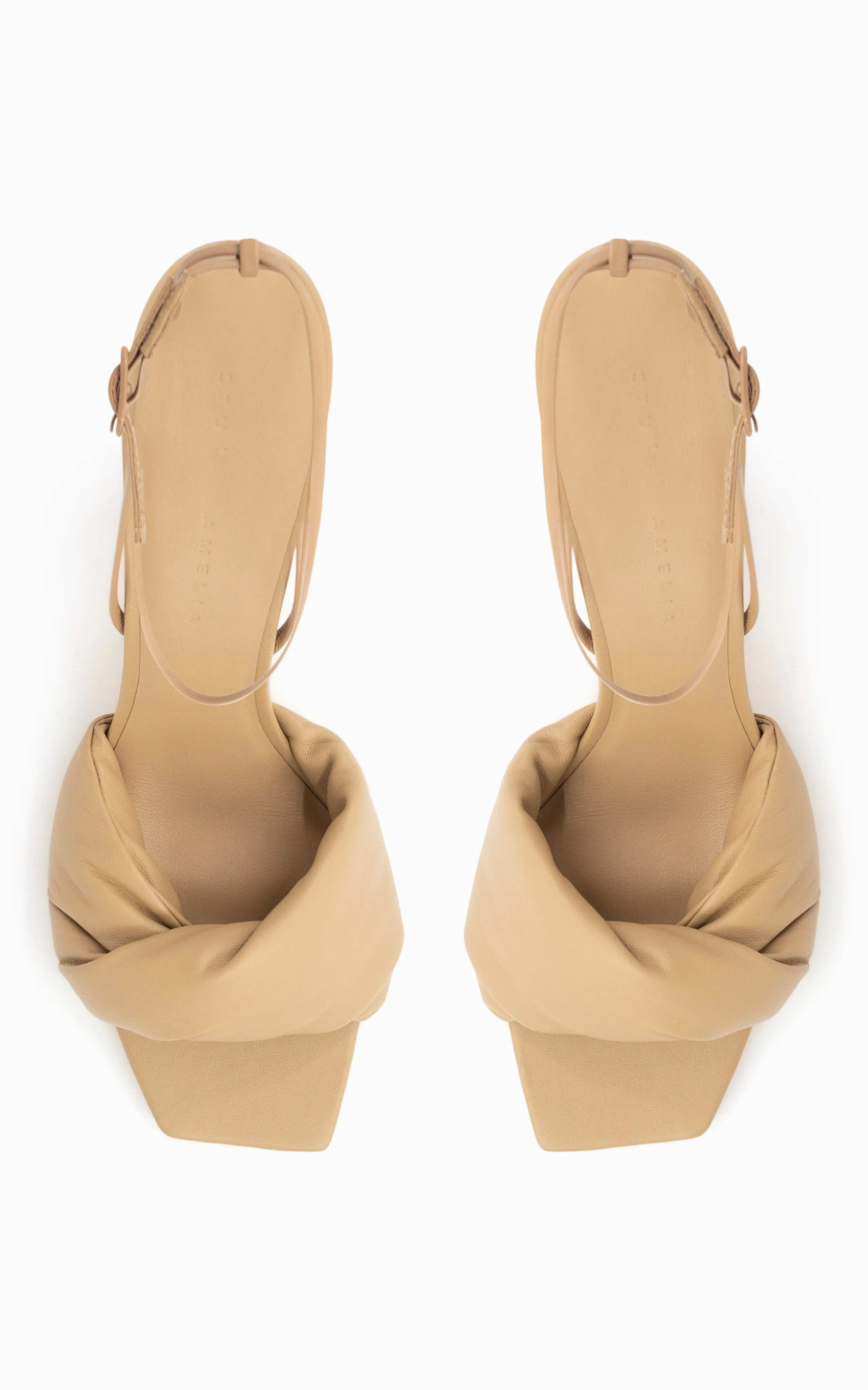 Twisted 90 Heel | Beige