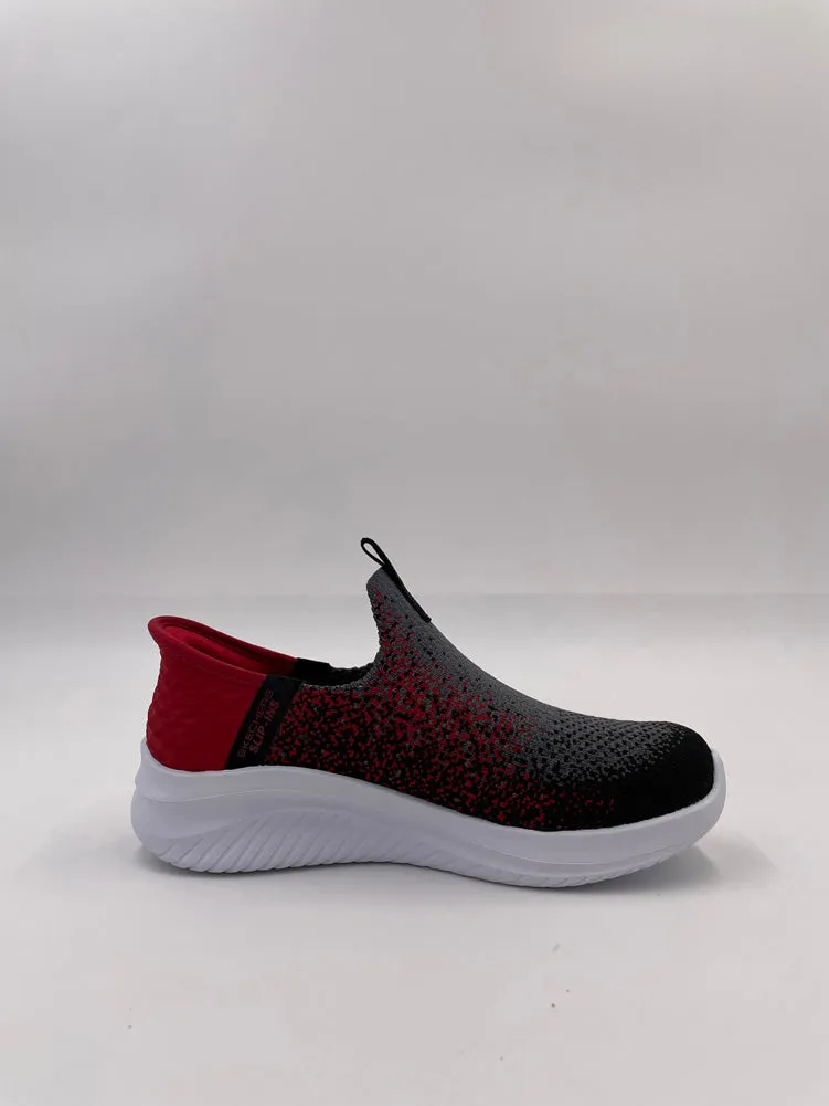 Ultra Flex 3.0-Brisk-Spec in Charcoal/Red by Skechers