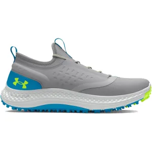 Under Armour Charged Phantom Spikeless Junior Shoes - Mod Gray/Capri/High Vis Yellow