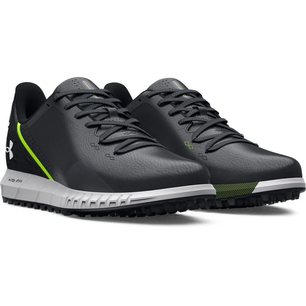 Under Armour HOVR Drive Wide Fit Spikeless Waterproof Shoes - Black/Halo Grey