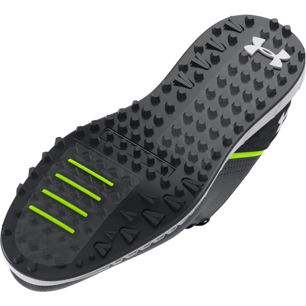 Under Armour HOVR Drive Wide Fit Spikeless Waterproof Shoes - Black/Halo Grey