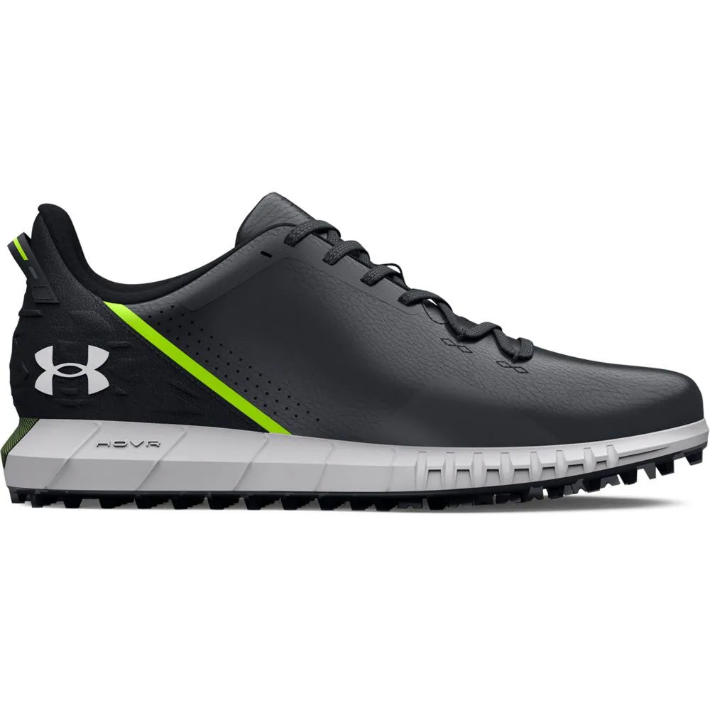 Under Armour HOVR Drive Wide Fit Spikeless Waterproof Shoes - Black/Halo Grey