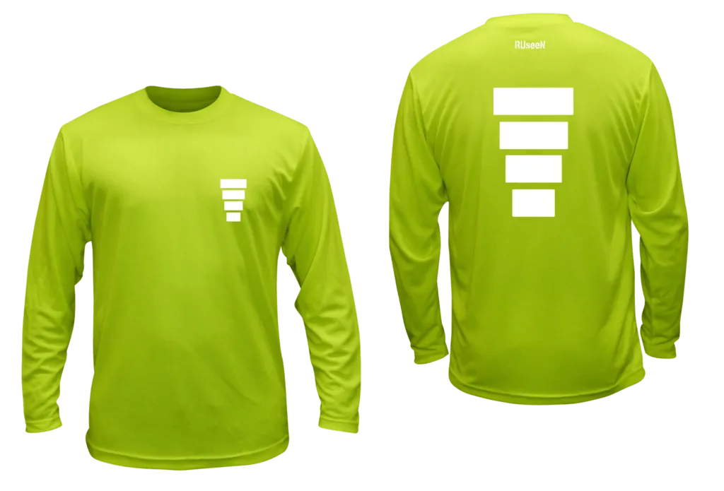 Unisex Reflective Long Sleeve Shirt - Block - Overstocks