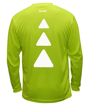 Unisex Reflective Long Sleeve Shirt - Triangles