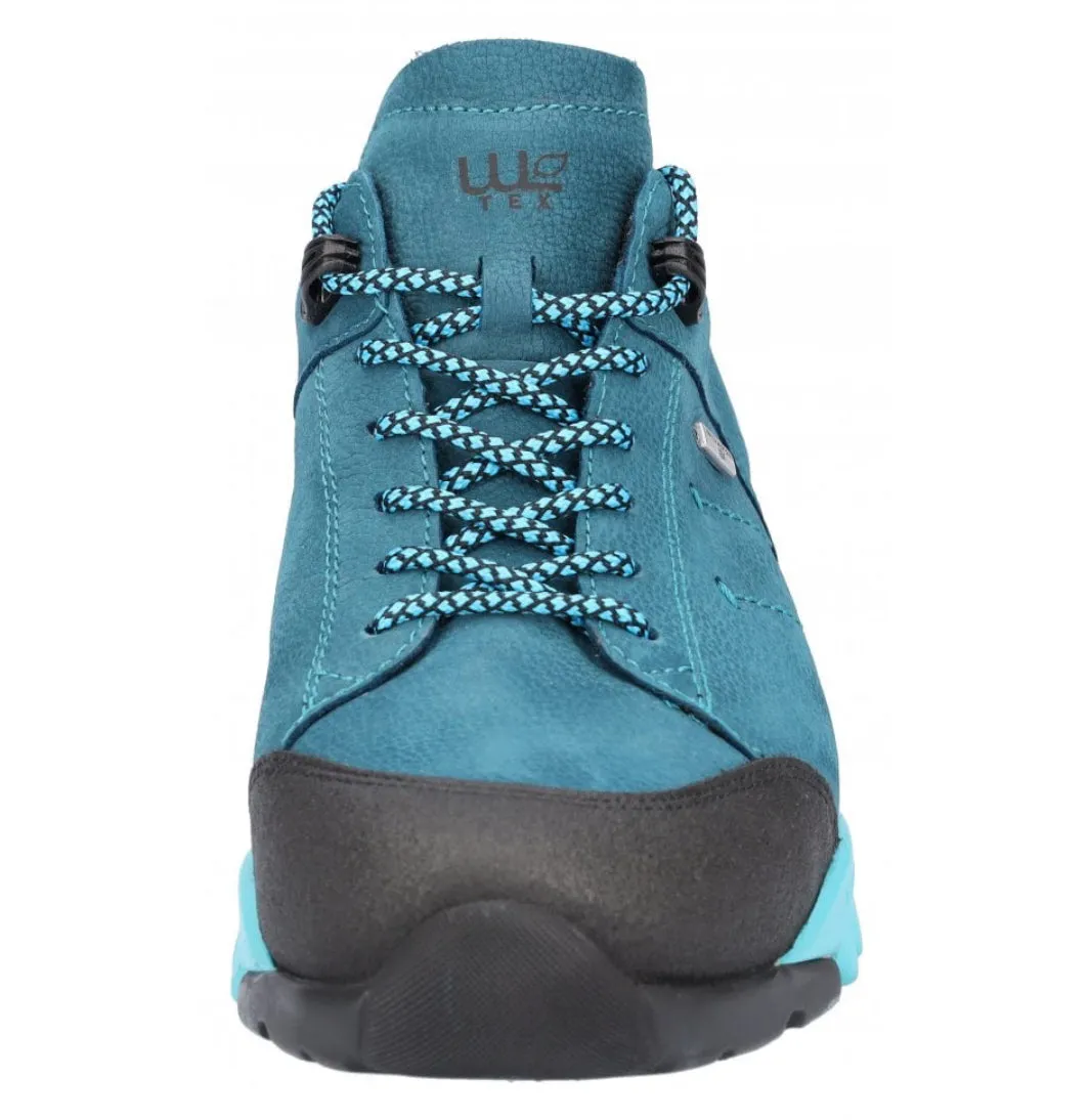 Waldlaufer 787952-401-124 H-Amiata Teal Leather Tex Hiking Shoes