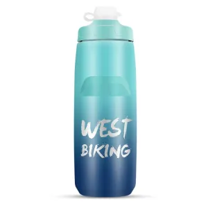 WEST BIKING 750ML Bicycle Water Bottle Portable Outdoor Cycling Water Cup, Color: Blue Gradient