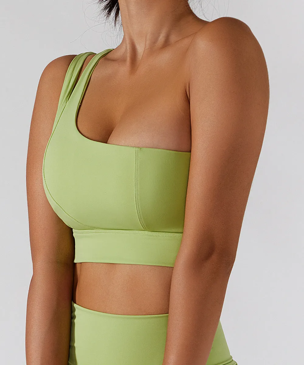 Wholesale One Shoulder Sports Skinny Bra