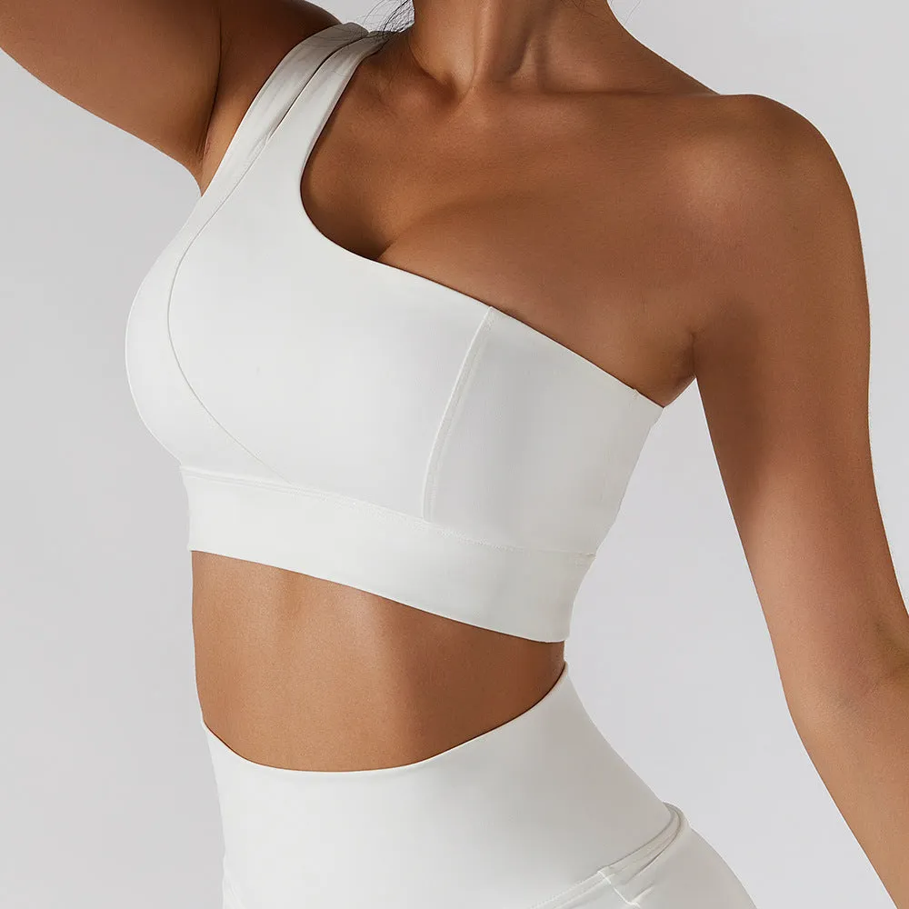 Wholesale One Shoulder Sports Skinny Bra