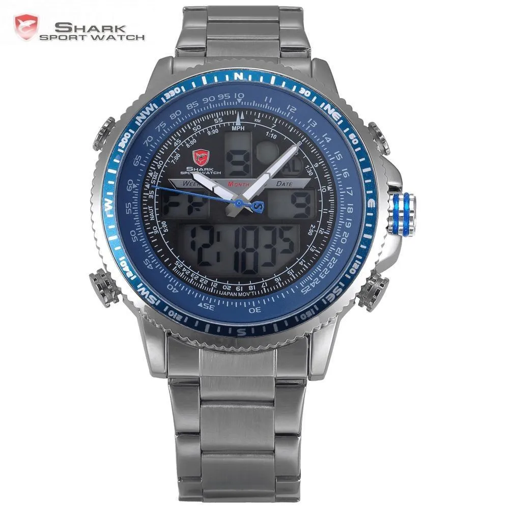 WINGHEAD SHARK Sport Watch Nickel/Blue  SW 326