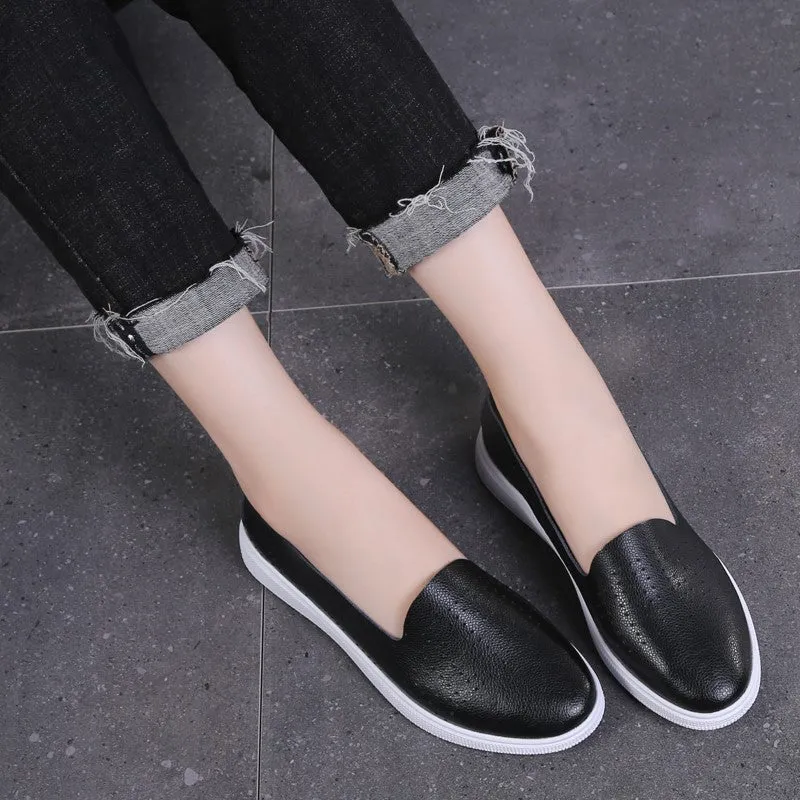 Women's pretty street breathable flat walking loafers