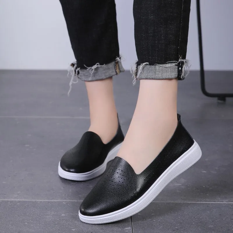 Women's pretty street breathable flat walking loafers