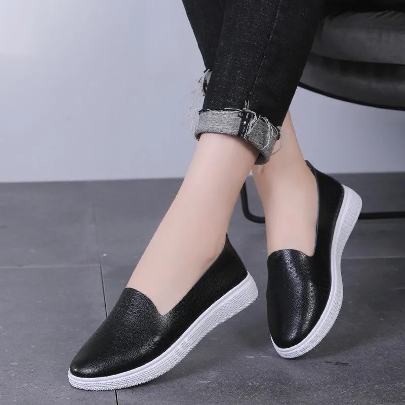 Women's pretty street breathable flat walking loafers