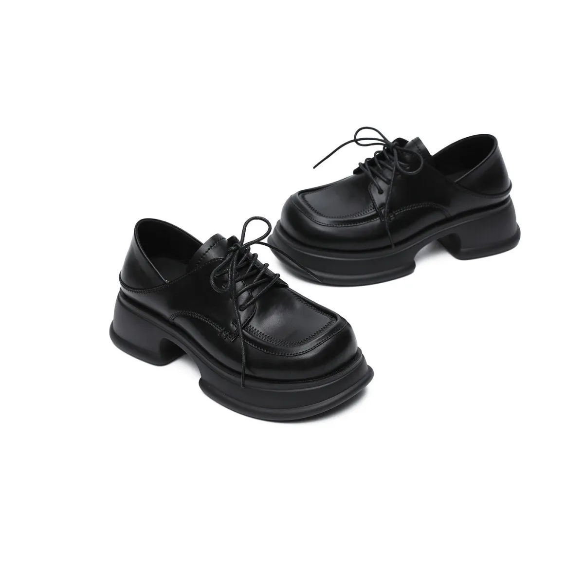 Work Platform Heeled Lace Ups