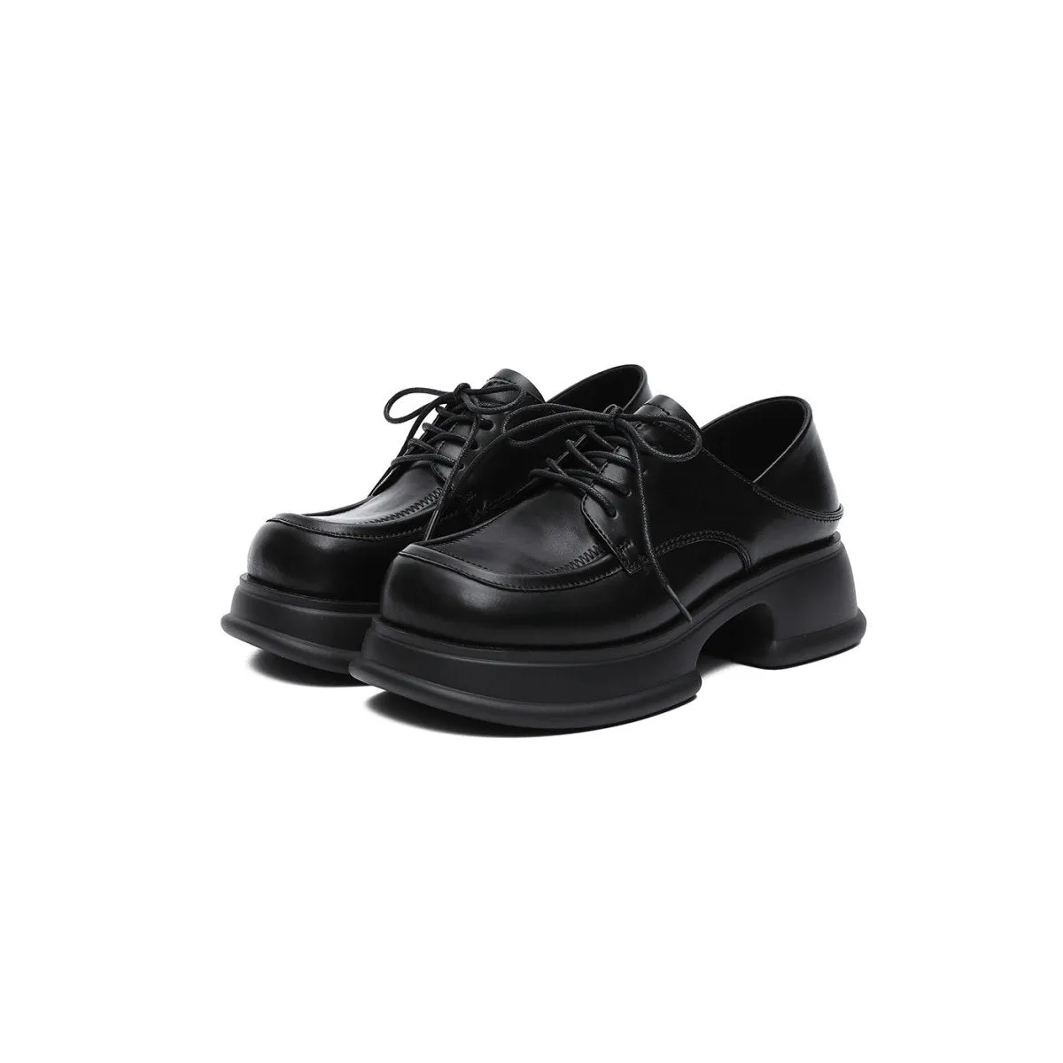 Work Platform Heeled Lace Ups